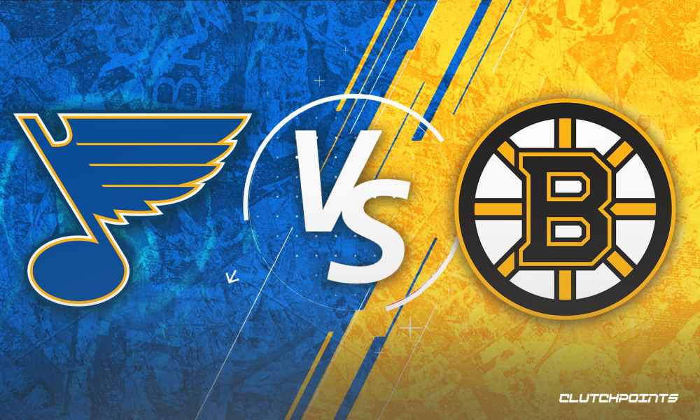Bruins and Blues Face Off in High-Stakes Game 77.
