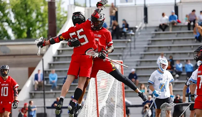 Maryland Men's Lacrosse Advances to Big Ten Title Game with Wins Over Hopkins and Penn State.