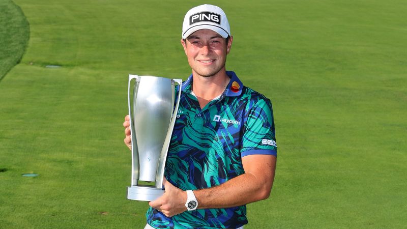 Featured image for "Viktor Hovland Shatters Course Record for Sensational BMW Championship Win"