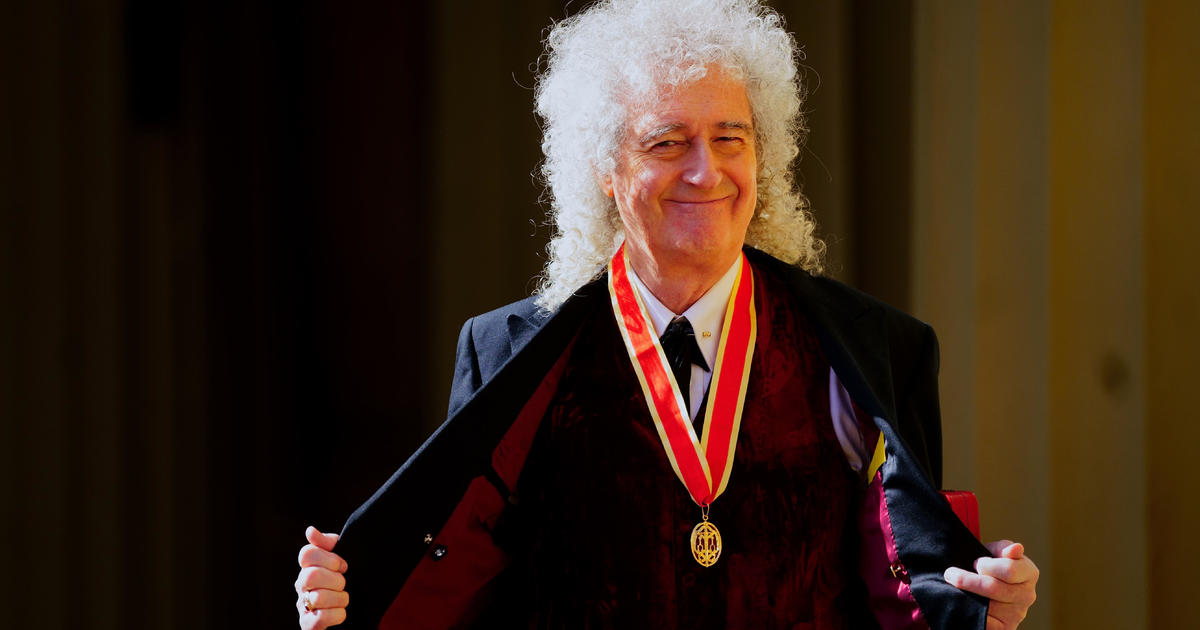 King Charles knights Queen's Brian May as Sir at Buckingham Palace