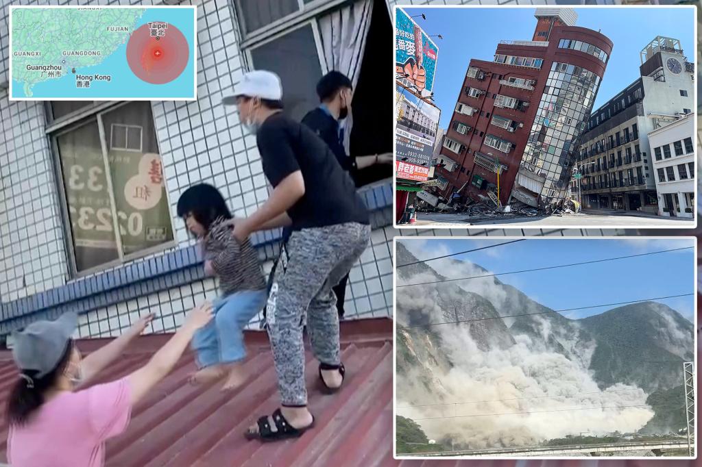 "Deadly 7.4 Magnitude Earthquake Strikes Taiwan, Causing Devastation and Tsunami in Japan"