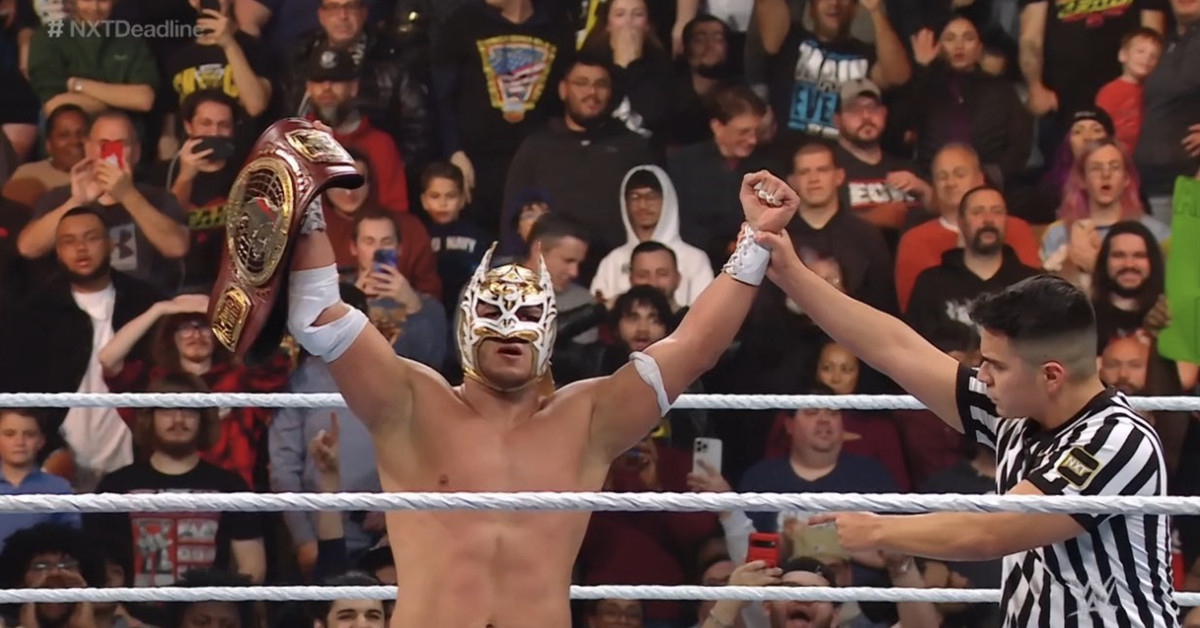 Featured image for "Dragon Lee Claims NXT North American Title in Epic Showdown with Dominik Mysterio"