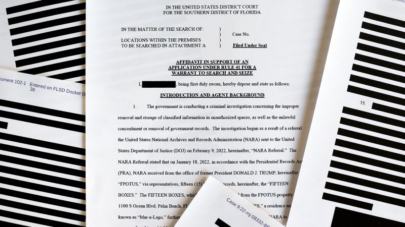 "Trump Seeks Dismissal of Mar-a-Lago Classified Documents Case Based on Presidential Immunity"