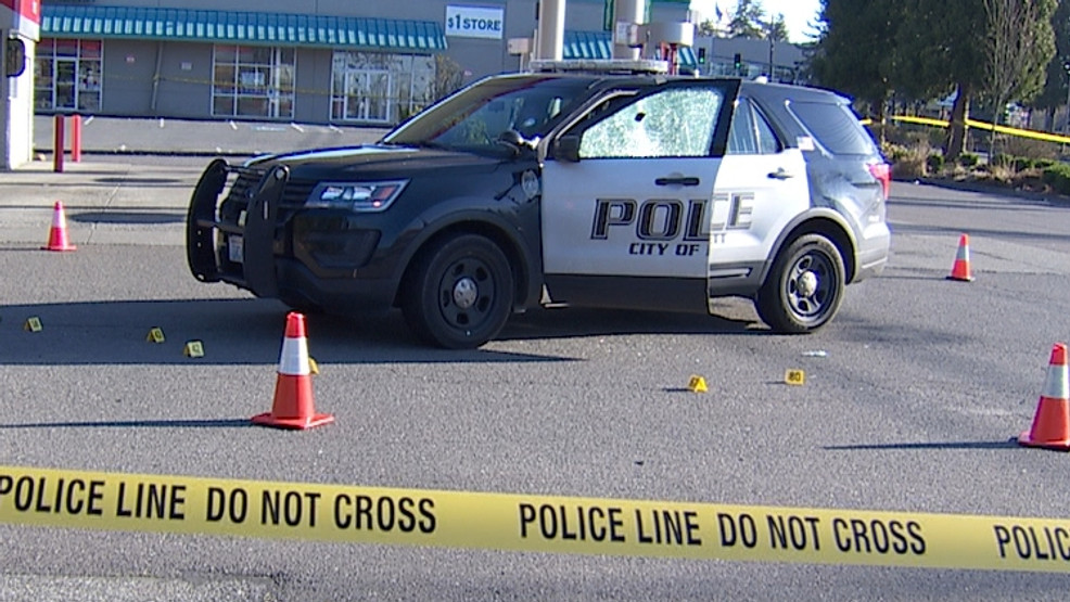 Everett Officer Injured and Suspect Dead in Shooting Incident.