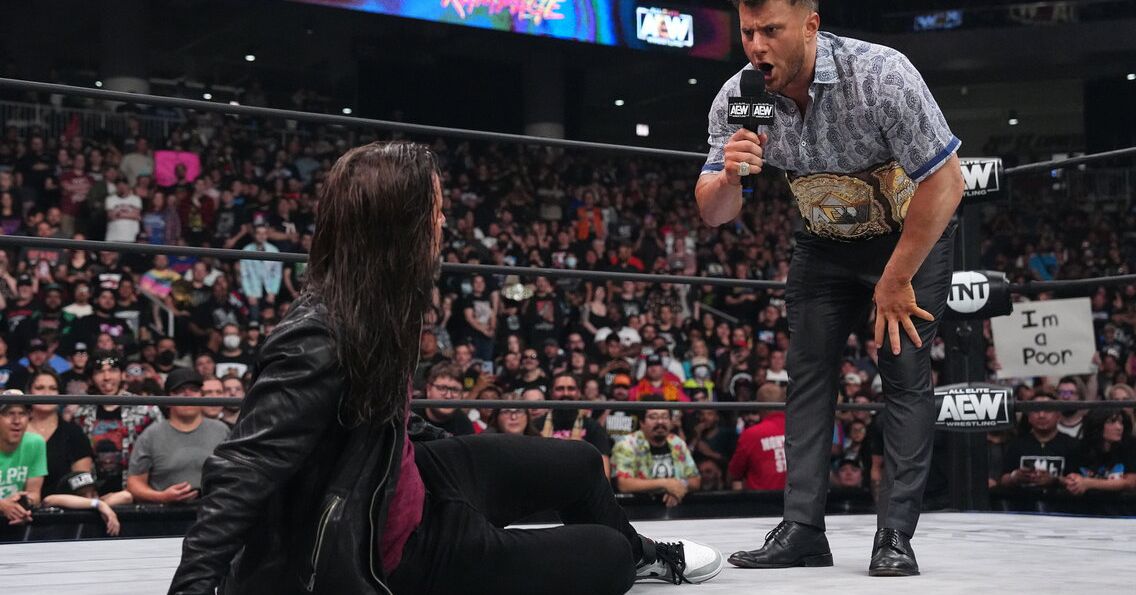 Forbidden Door Collides: Adam Cole Takes on Tom Lawlor in AEW x NJPW Match.