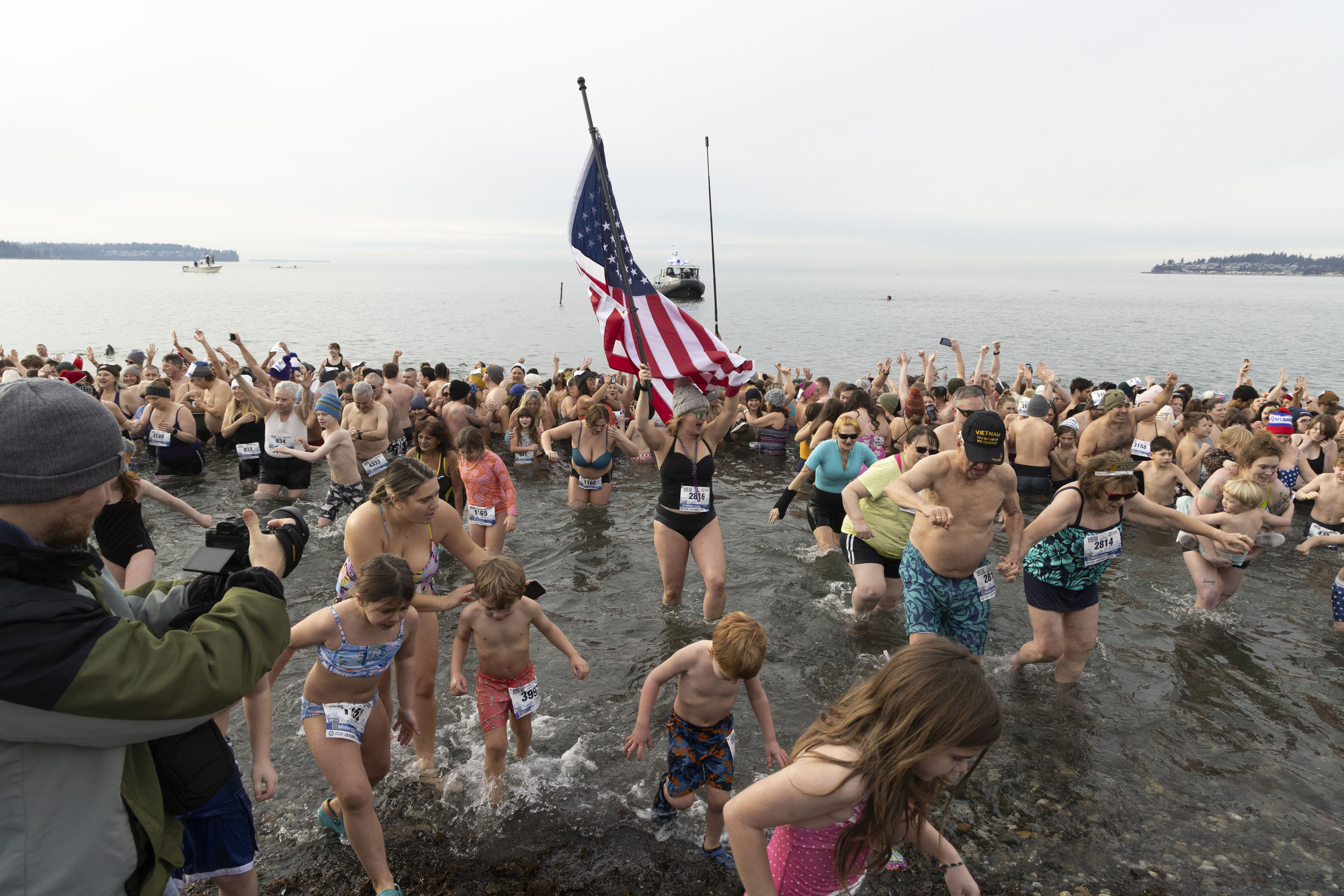 Featured image for Record-Breaking Polar Bear Dips Draw Thousands to Beaches