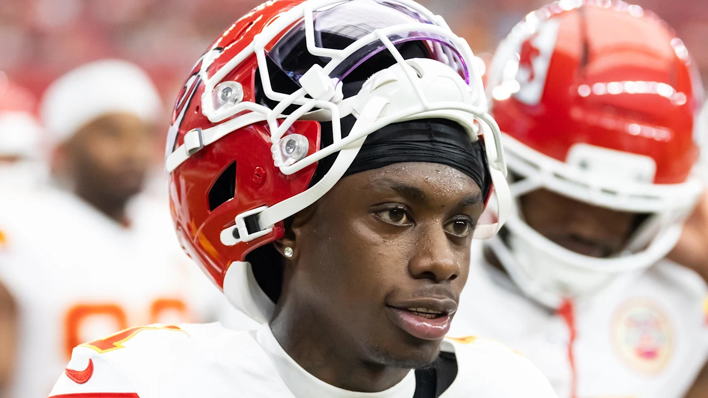 Featured image for Chiefs WR Xavier Worthy Injured in Collision, Out for Now