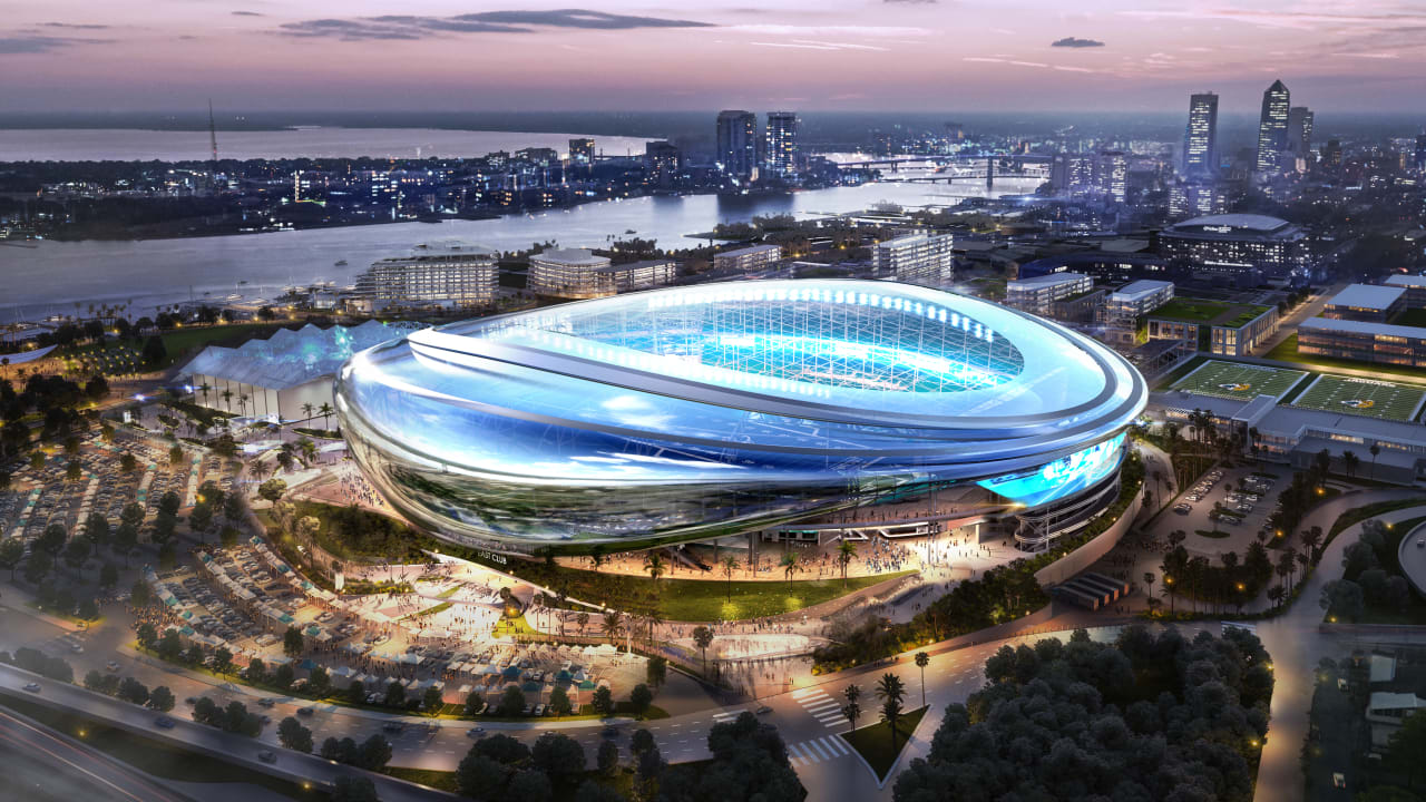 Jaguars reveal futuristic stadium renovation plans.