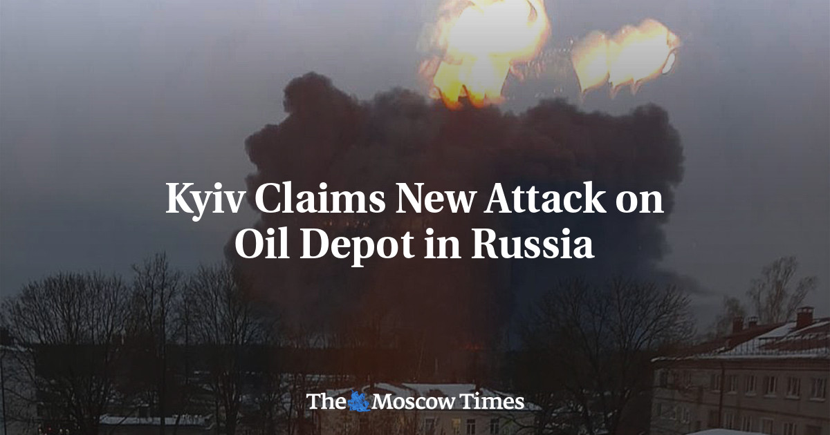 Ukrainian Drone Attack Sparks Massive Fire at Russian Oil Depot