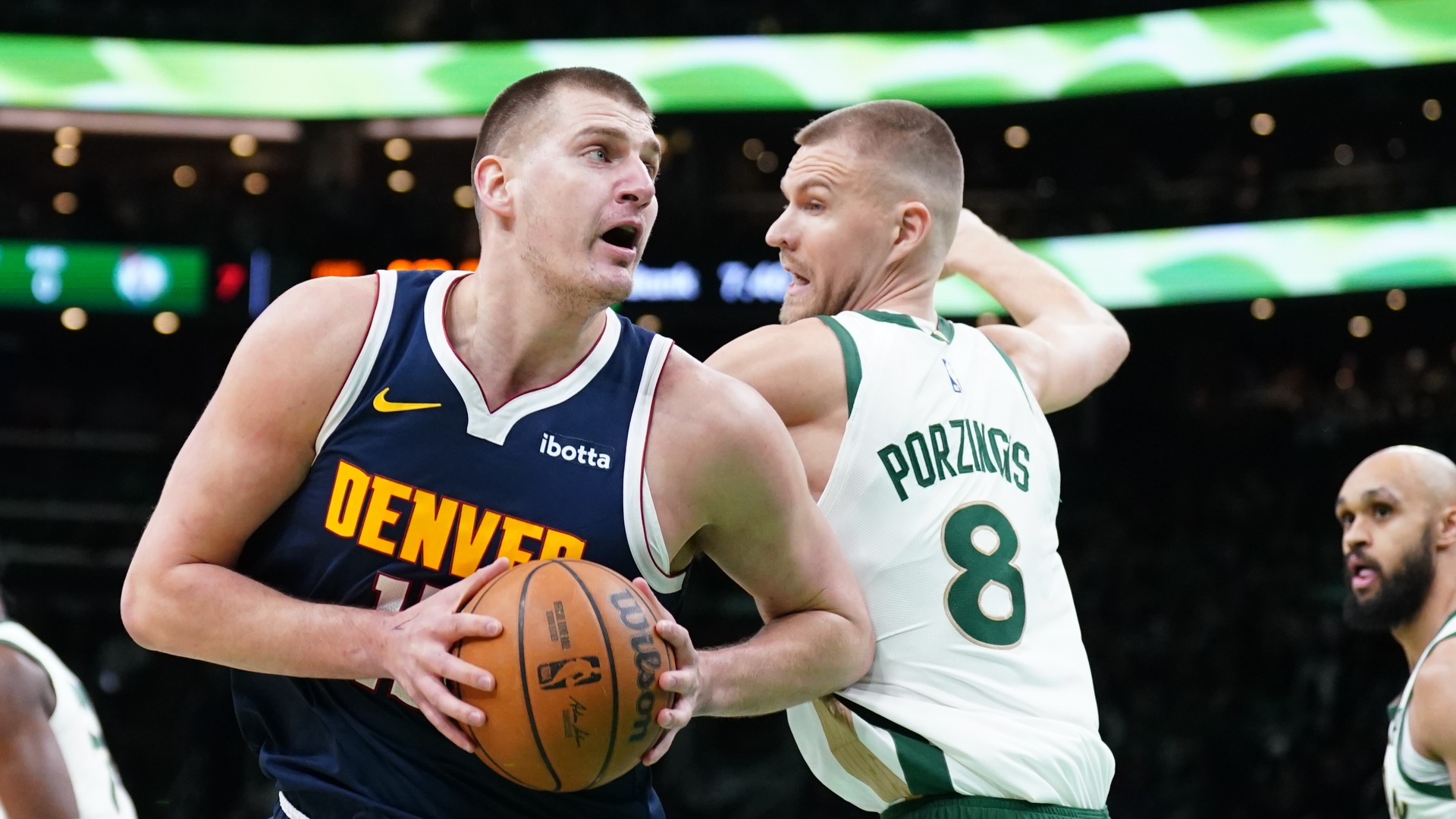 Featured image for "Nuggets' Jokic and Murray Snap Celtics' Home Win Streak in Postseason Matchup"