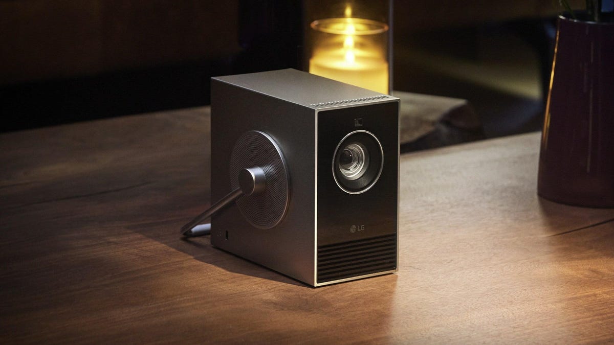Featured image for "LG Unveils Stylish, Compact 4K Laser Projector with Unique Handle at CES 2024"