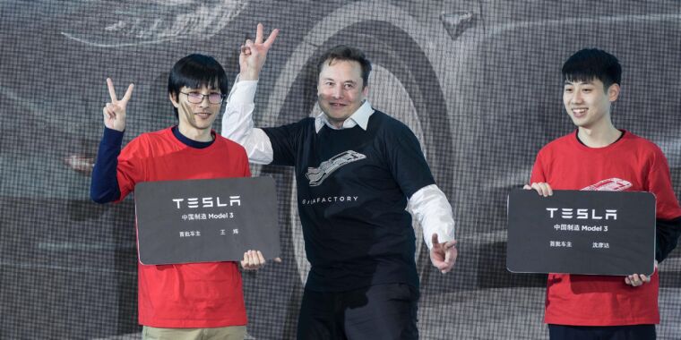 Featured image for GOP lawmaker raises concerns over Tesla's China ties and new battery plant.