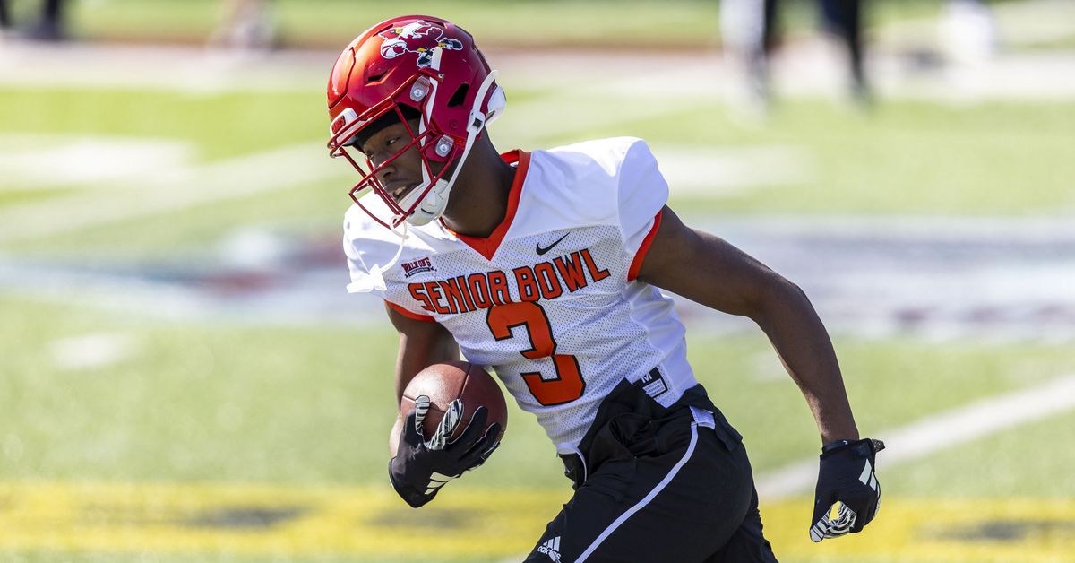 Featured image for "2024 Senior Bowl Day 1: Standout Performances by Wide Receivers and Defensive Linemen"
