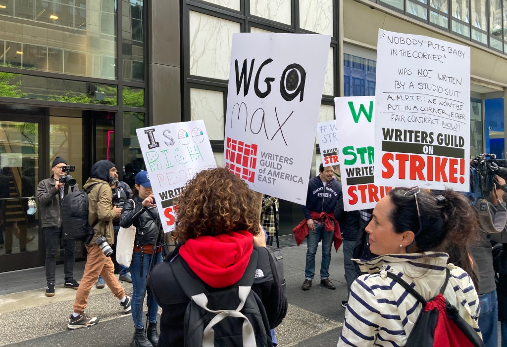 WGA Strike Sparks Creative Picket Line Slogans and Urges for Resolution.
