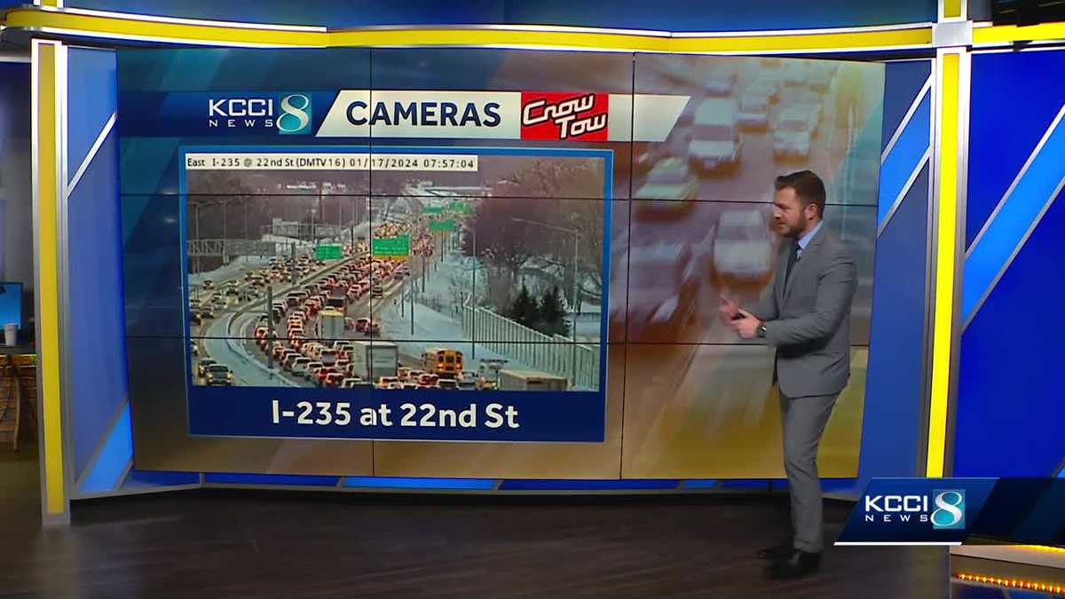 Featured image for Multiple Crashes Cause Significant Delays on I-235 Near Des Moines