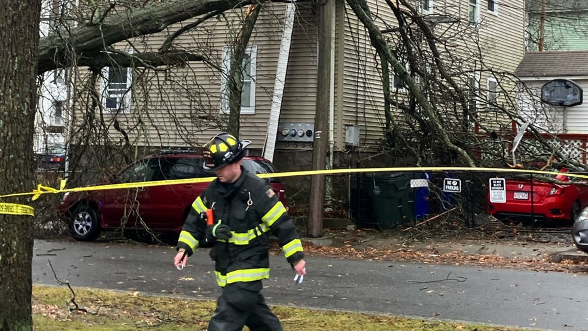 Featured image for Severe Storm Ravages Fall River and Brockton: Power Outages, Road Closures, and Tree Damage