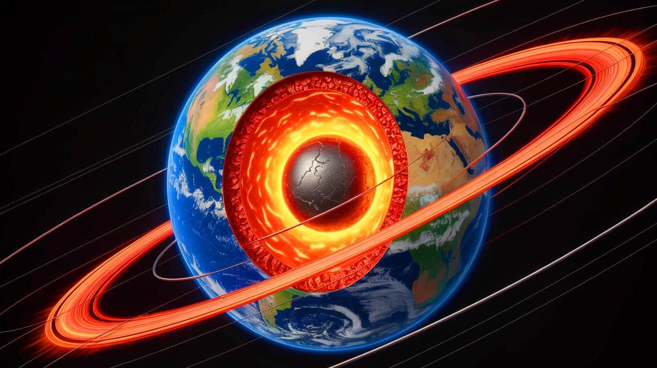 Featured image for Scientists Find Carbon May Have Triggered Earth's Core Crystallization and Preserved Magnetic Field