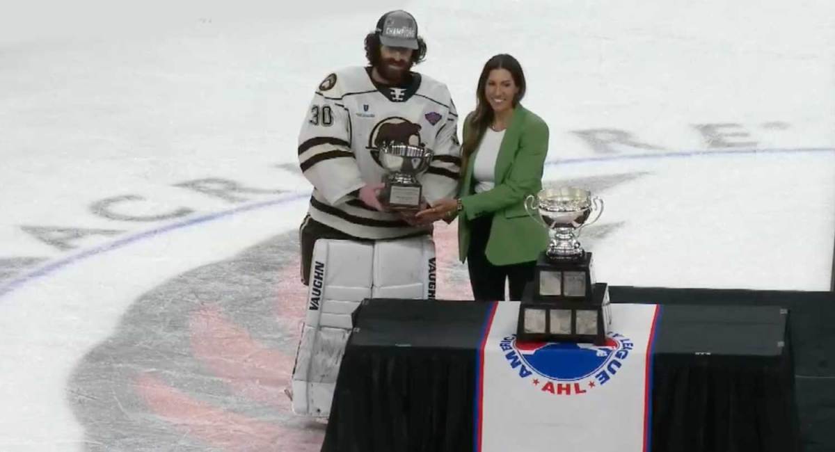 Featured image for Hunter Shepard Wins Jack A. Butterfield Trophy as Calder Cup Playoffs MVP
