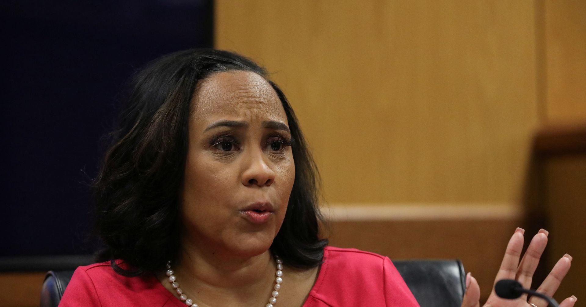 "Trump Prosecutor Fani Willis Testifies in Misconduct Hearing"