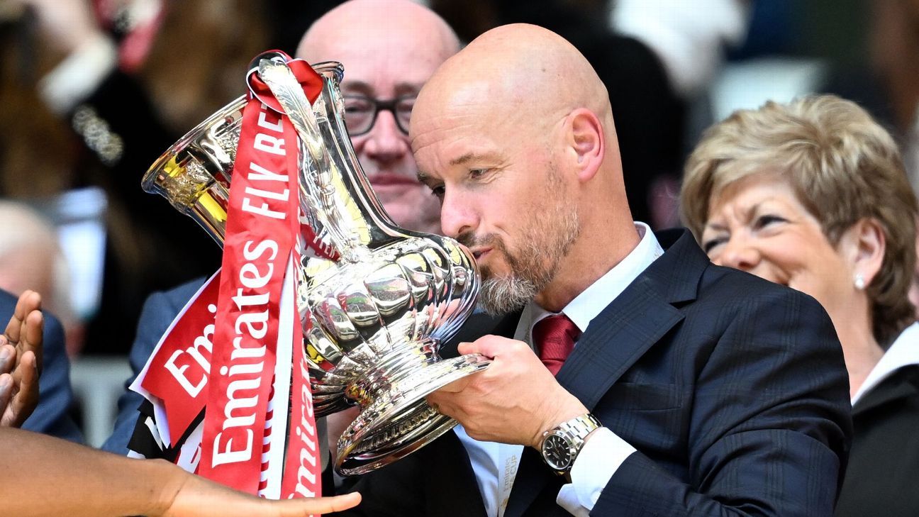 Featured image for Ten Hag's Future Uncertain Despite FA Cup Victory