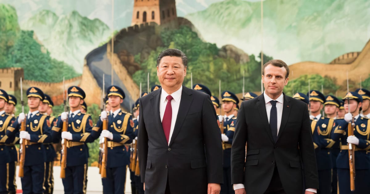 Macron's China Charm Offensive Amidst Political Turmoil.
