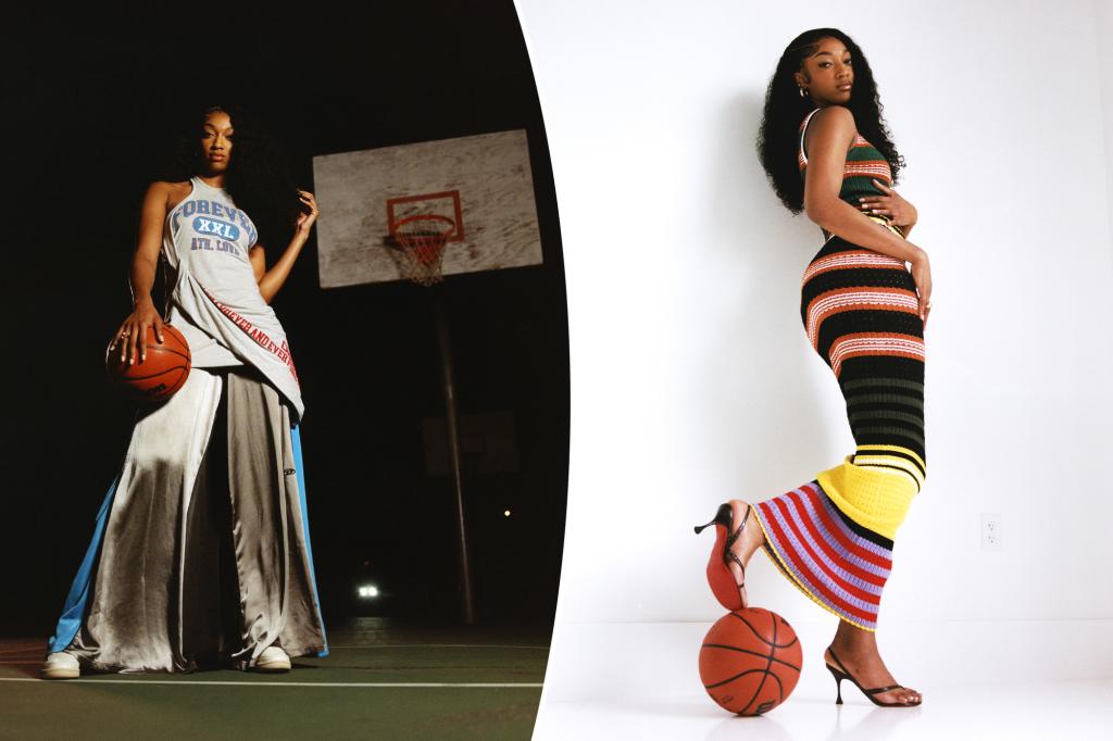 Featured image for "Angel Reese Makes WNBA Declaration in High-Fashion Vogue Shoot"