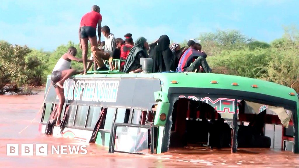 Featured image for "Miraculous Rescue: Bus Survives Floodwaters in Kenya, Passengers Saved"
