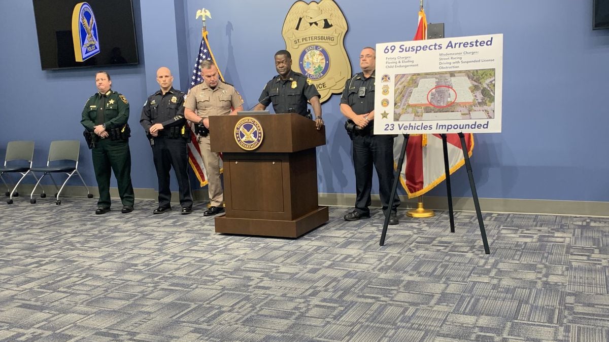 Featured image for St. Petersburg Police Arrest 69 in Street Racing Crackdown