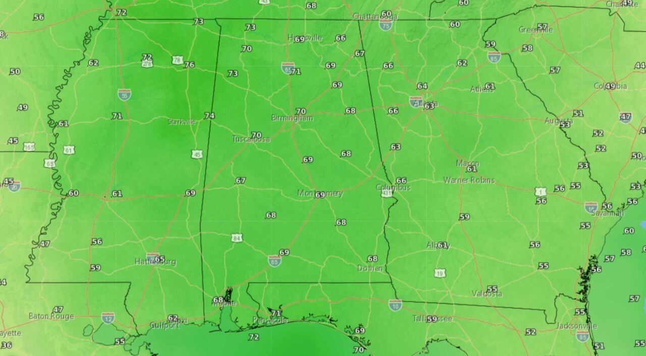 "Alabama Braces for Messy Christmas Weather with Freezing Mornings and Rain"