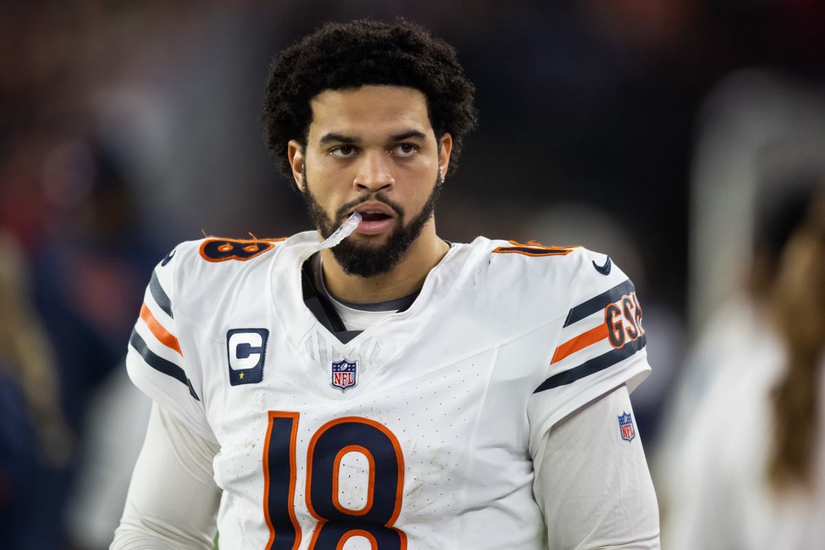 Caleb Williams Criticizes 'Funky' Hit Amid Record-Setting Game vs. Lions
