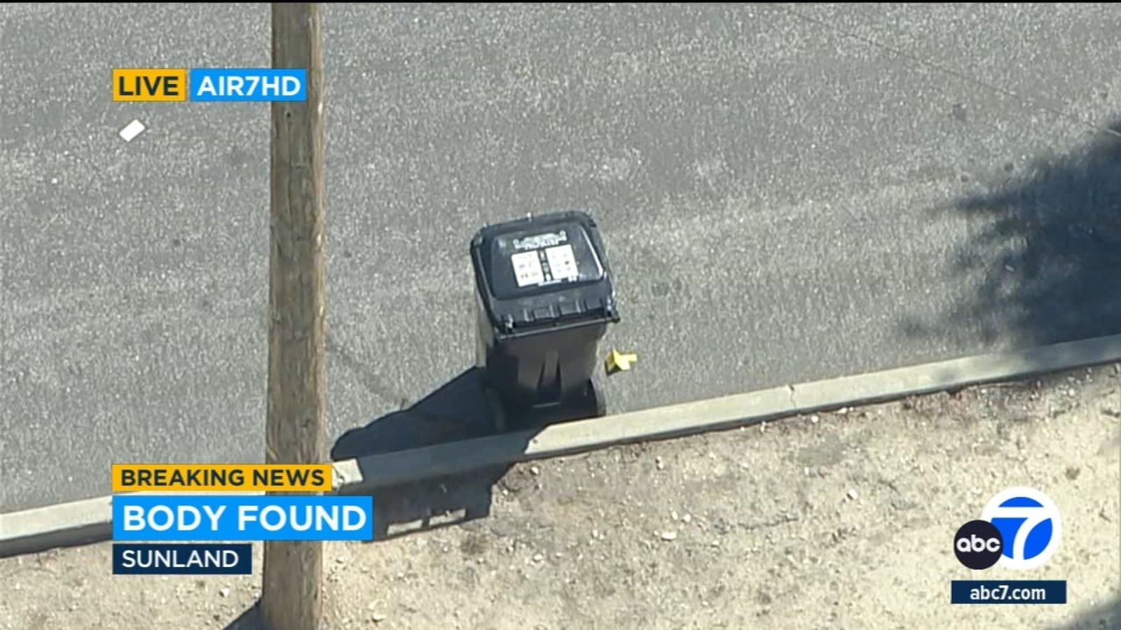 Featured image for "Sunland Police Launch Homicide Investigation After Human Remains Found in Trash Can"