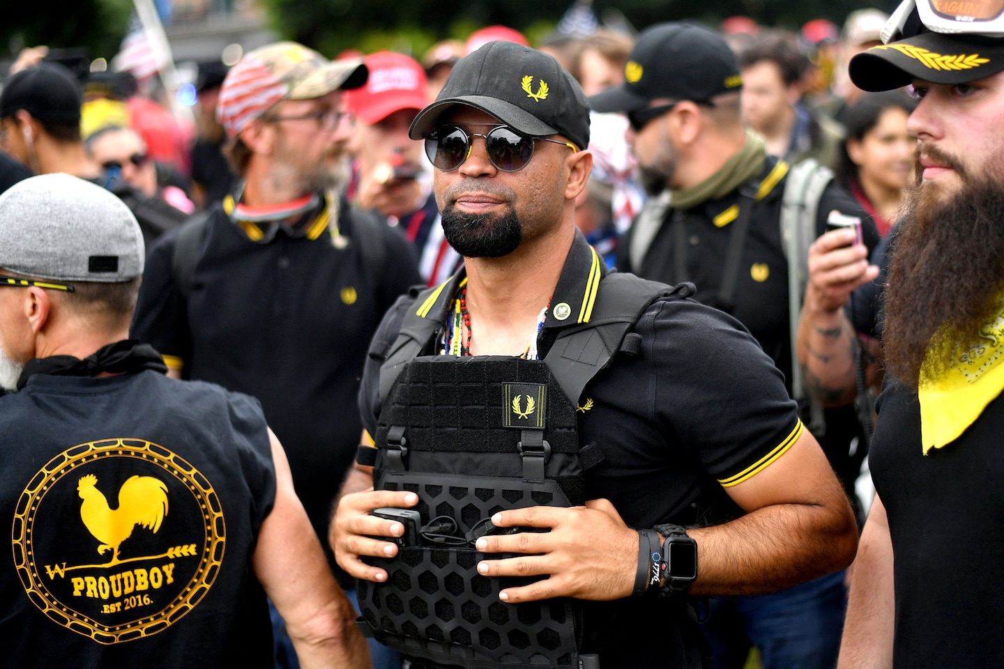 Proud Boys leaders point finger at Trump for Jan. 6 attack in sedition trial.