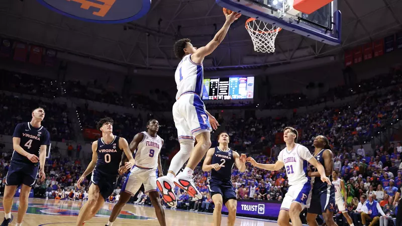 Featured image for Florida's Dynamic Play Overwhelms Virginia in ACC-SEC Challenge