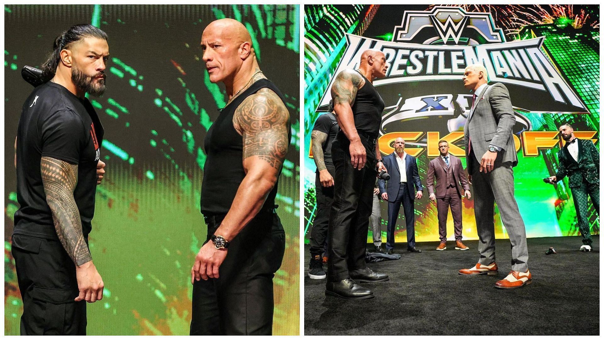 Featured image for "The Rock, Roman Reigns, and Cody Rhodes: WrestleMania 40 Rumor Roundup and Press Conference Recap"