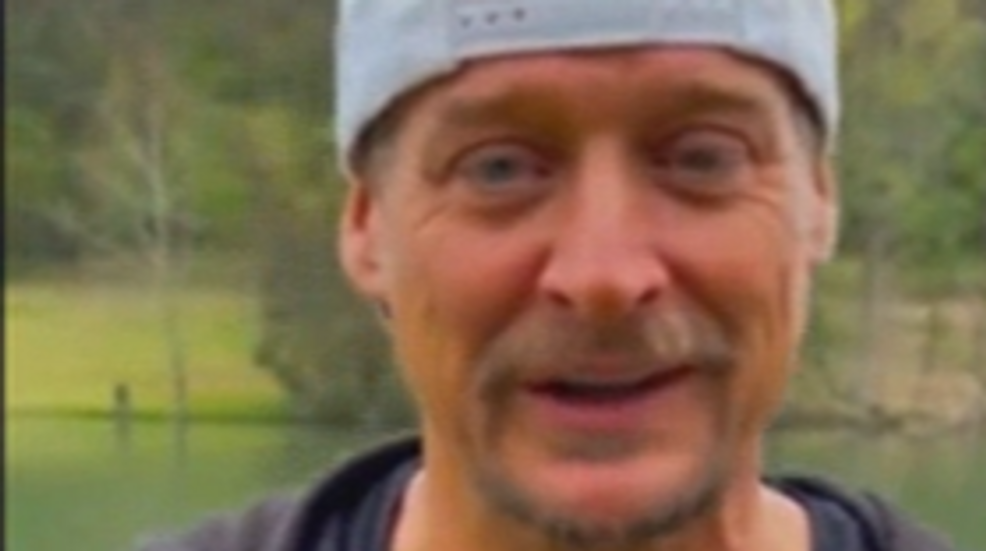 Featured image for Kid Rock's controversial protest against Bud Light partnership with trans influencer.