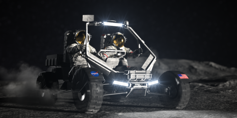 Featured image for "NASA Chooses Three Companies for Moon Rover Development"