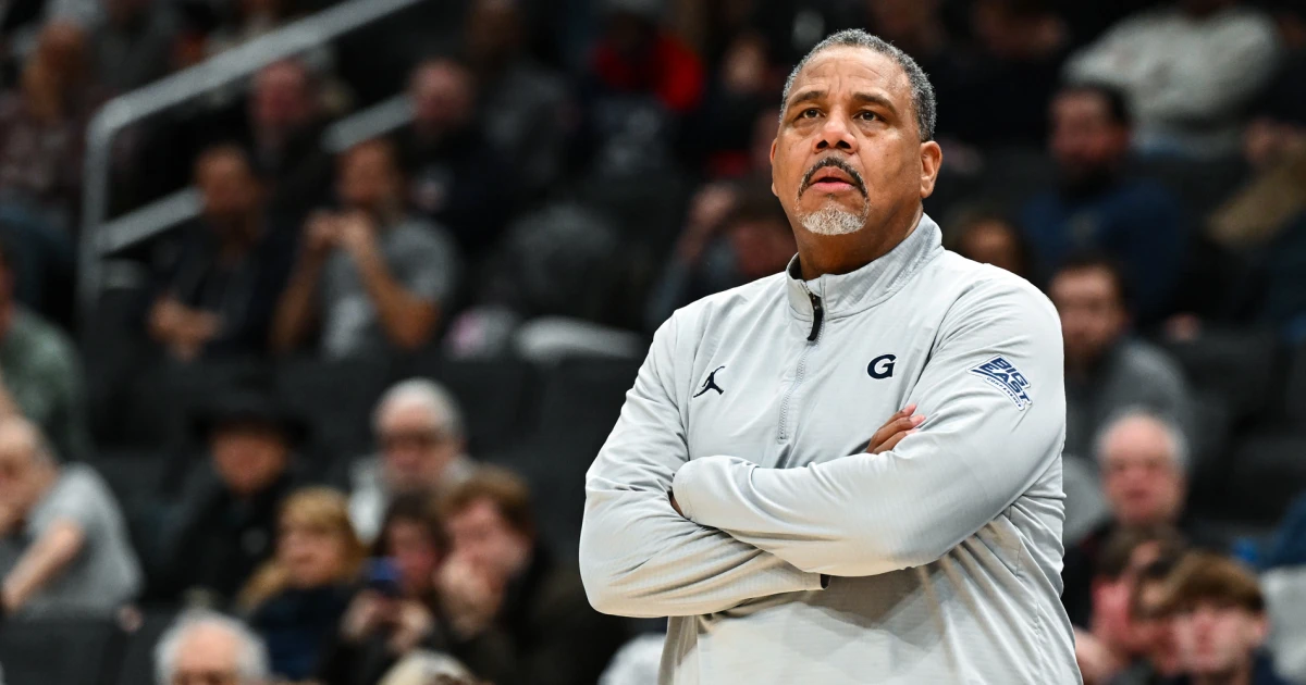 Featured image for Georgetown suspends Coach Cooley for water bottle incident involving child