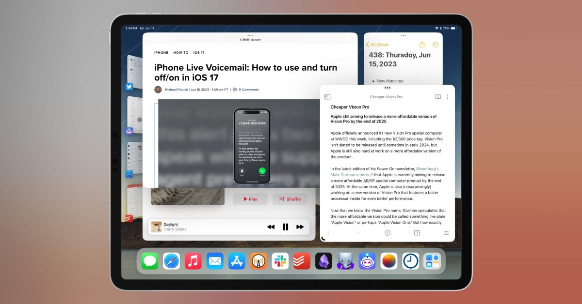 Featured image for "Stage Manager and Widgets Overhaul in iPadOS 17"