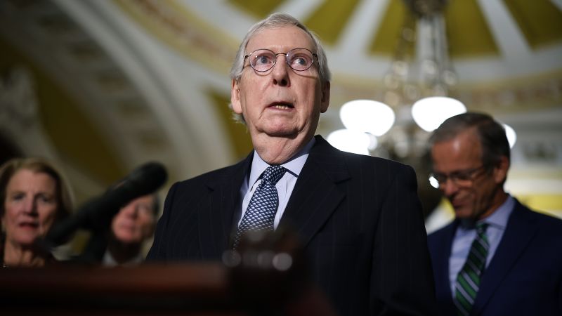 Sen. McConnell discharged from rehab after fall.