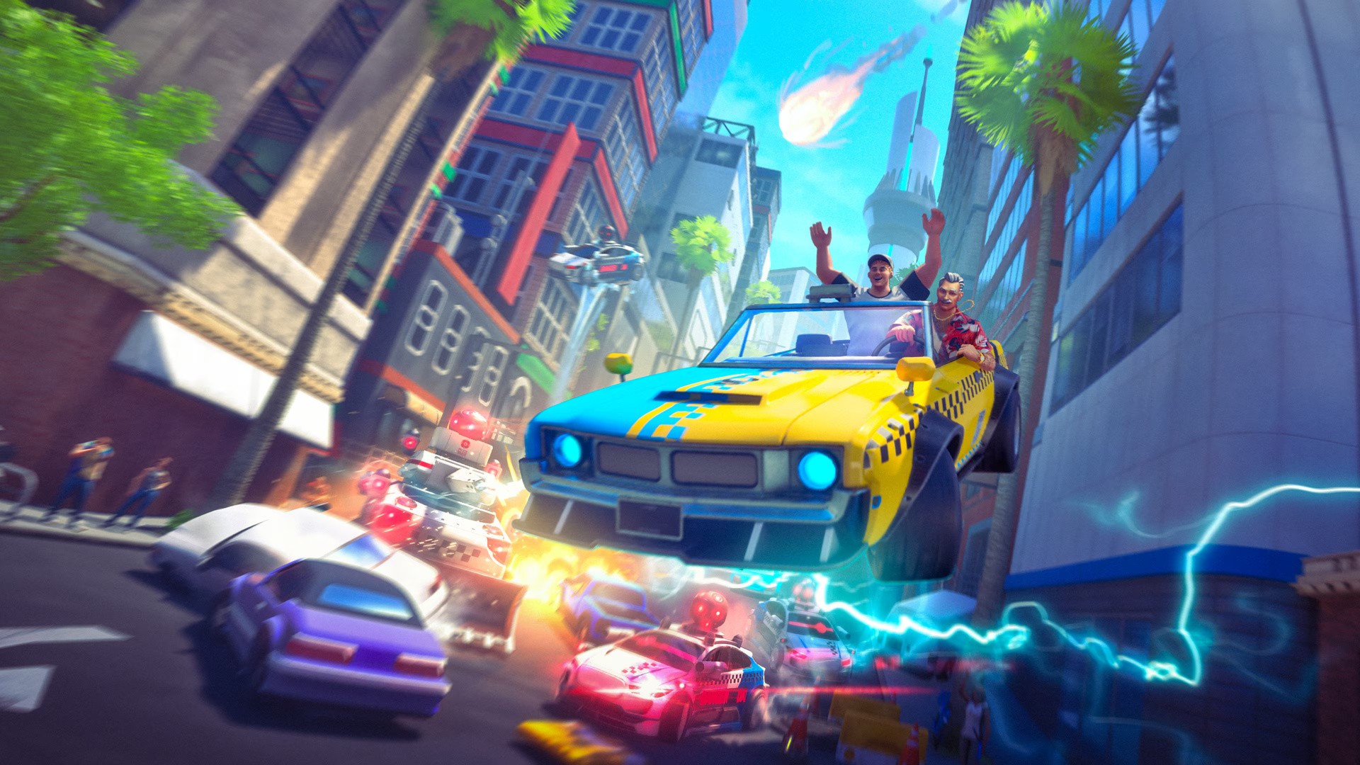 Featured image for Taxi Chaos 2 Launches on Xbox with Arcade Mayhem and AI Streets