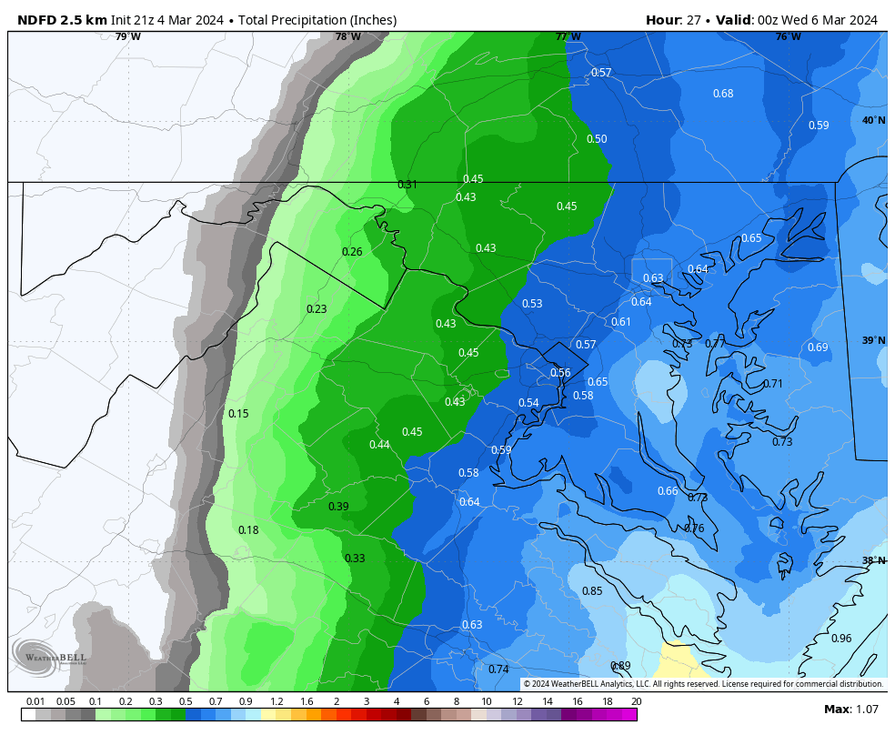 "Maryland Braces for Rainy Week with Heavy Showers and Warm Start"
