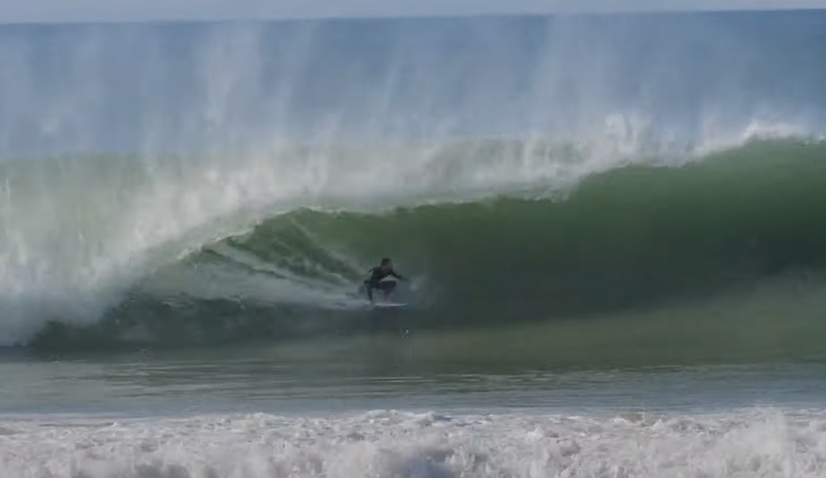 "Pro Surfers Italo Ferreira and Clay Marzo Conquer Supertubos Waves"