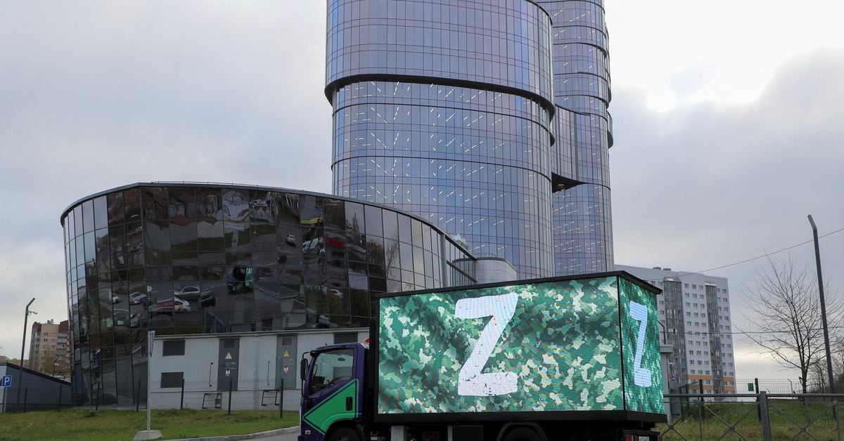 Controversial Wagner Mercenary Group Advertises Near Moscow Highway.