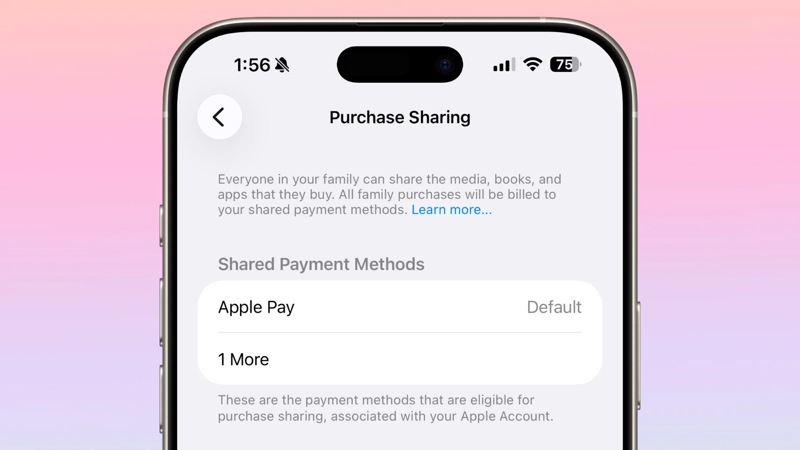 iOS 26.4 lets adults in Family Sharing use their own payment methods