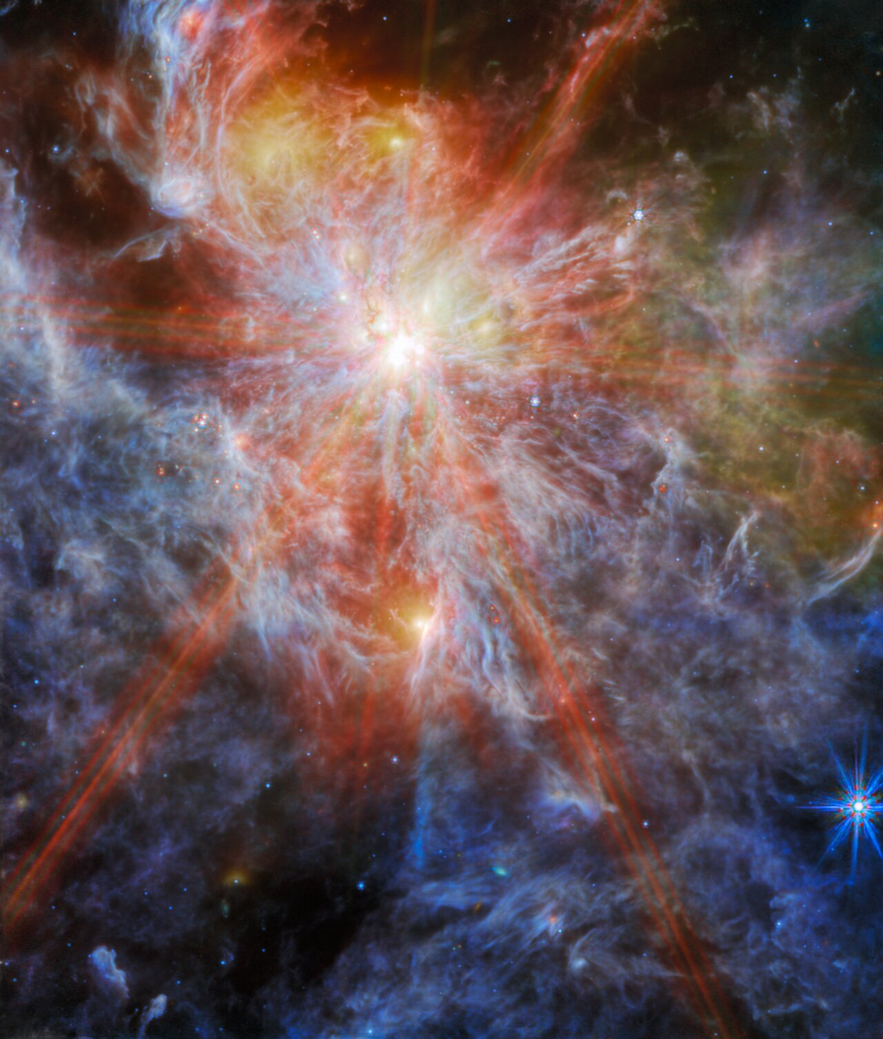 "Webb Telescope Captures Spectacular Star Birth Cluster Beyond Milky Way"