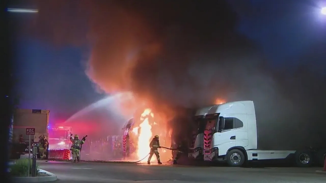 Featured image for "Foul Play Suspected in Electric Semi-Truck Fires at Nikola HQ in Phoenix"