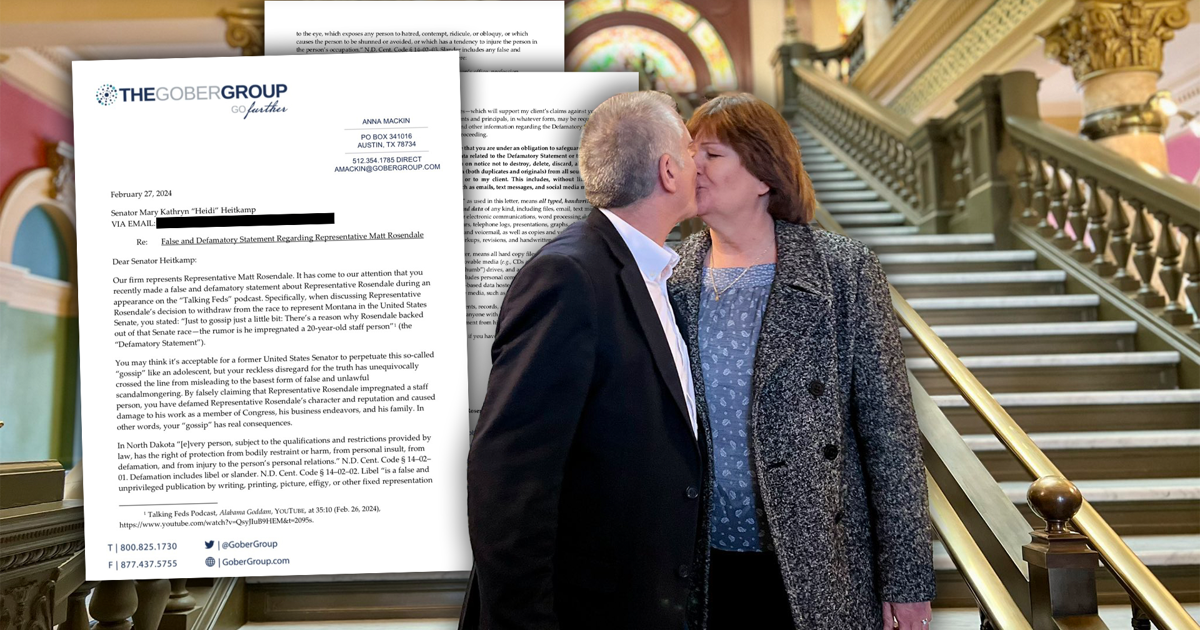 "Congressman Matt Rosendale's Wife Addresses Affair Rumors Amid Legal Threats"