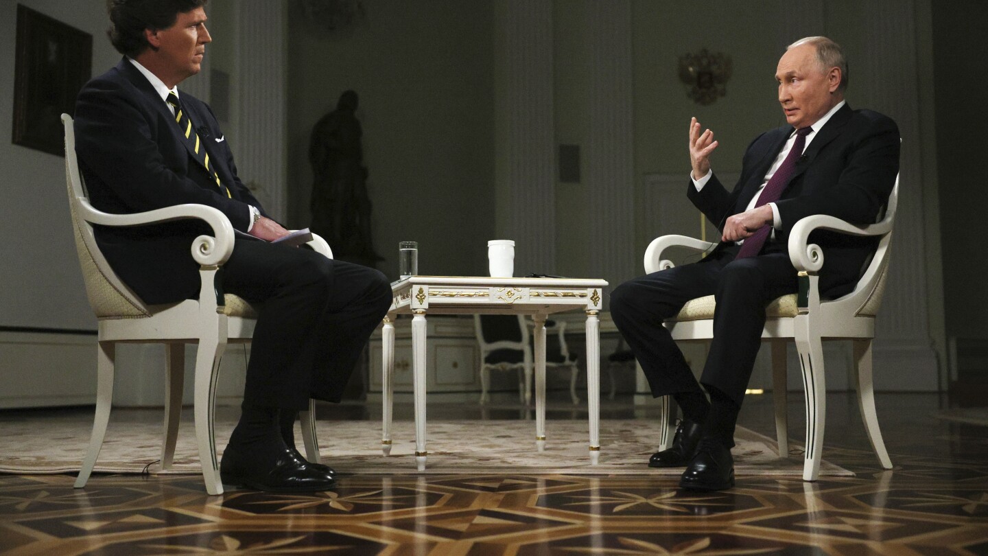 "Putin's Softball Interview with Tucker Carlson Sparks Controversy Over Ukraine Negotiations"