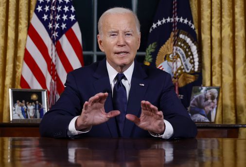 "Biden Urges Mideast Leaders to Pursue Two-State Solution Post-War"