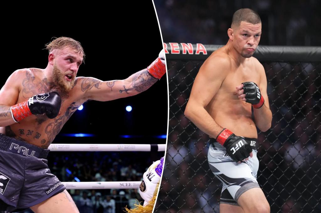 "Jake Paul Favored to Win Against Nate Diaz in Boxing Match"